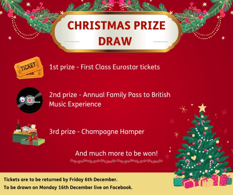 Christmas Prize Draw poster